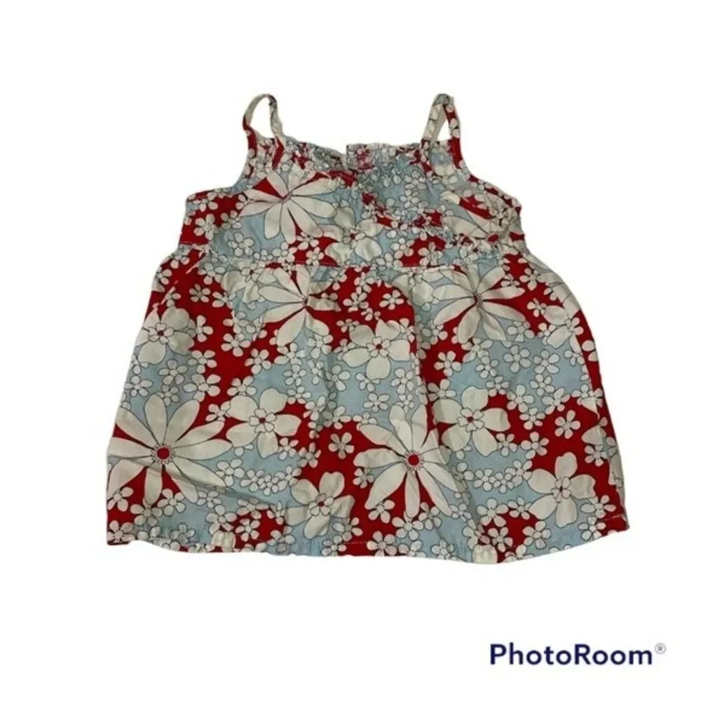 Old Navy Toddler's Lots of 6 Printed Dress And Tank Top Size 18-24m